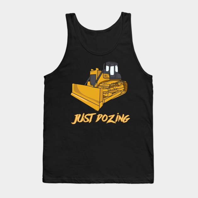 BULLDOZER: Just Dozing Tank Top by woormle